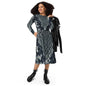 Hippo - All-over print long sleeve midi dress - Hippo