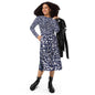 Hippo - All-over print long sleeve midi dress - Hippo