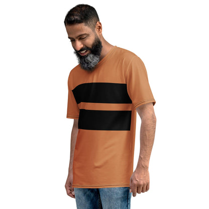 Hippo - Men's Black Stripes printed T-shirt - Hippo