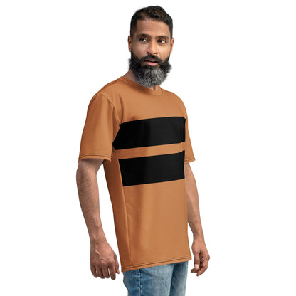 Hippo - Men's Black Stripes printed T-shirt - Hippo