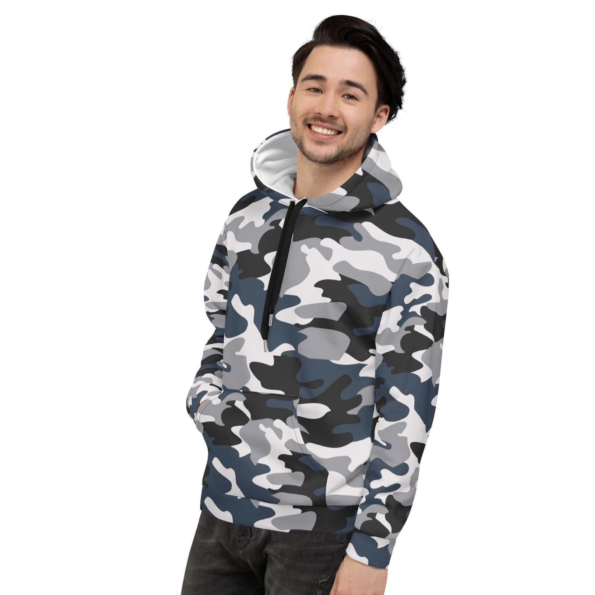 Hippo - Men's Printed Hoodie - Hippo