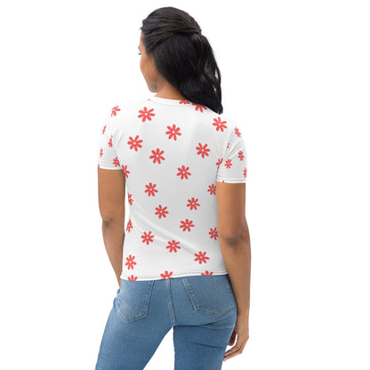 Hippo - Women's floral printed t-shirt - Hippo