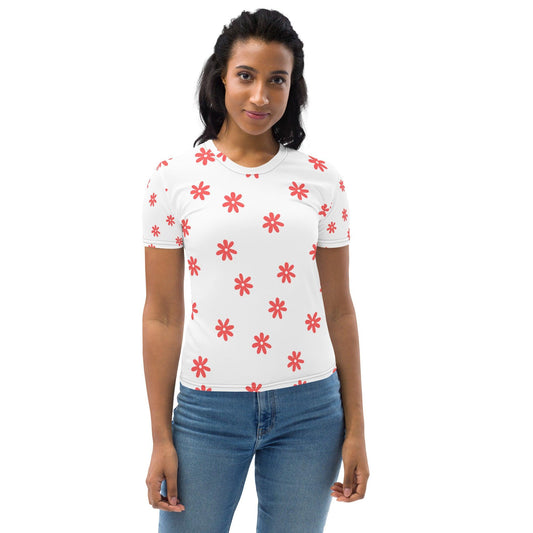 Hippo - Women's floral printed t-shirt - Hippo