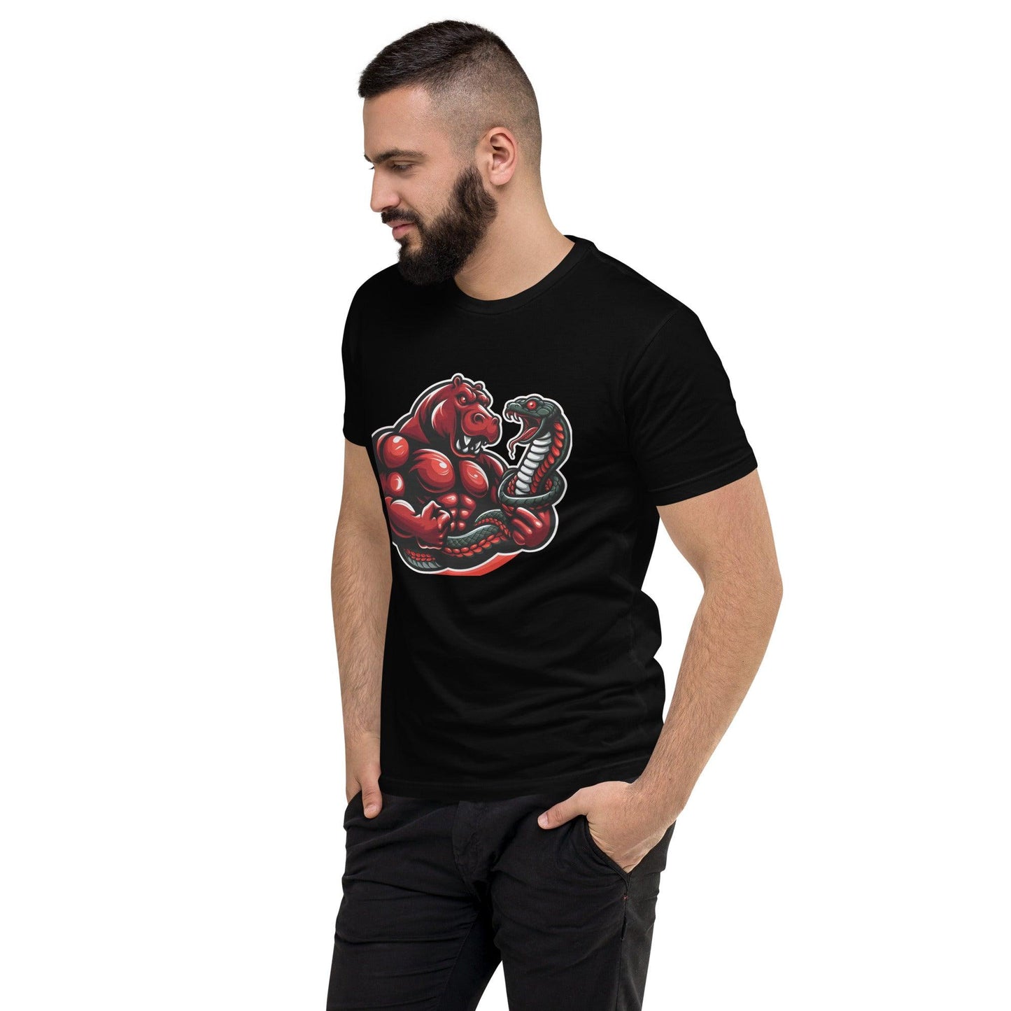 Hippo - Men's premium graphic t-shirt - Hippo