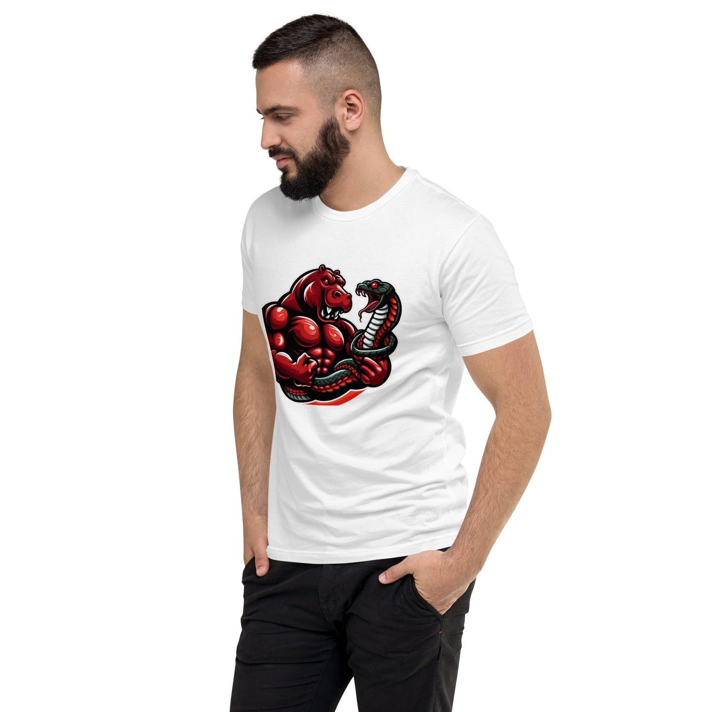 Hippo - Men's premium graphic t-shirt - Hippo