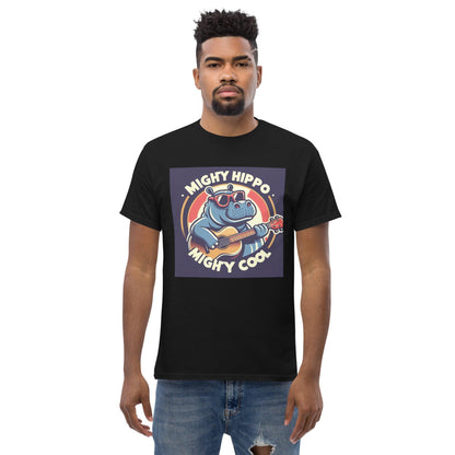 Hippo - Men's Mighty Hippo Mighty Cool premium graphic t-shirt - Hippo