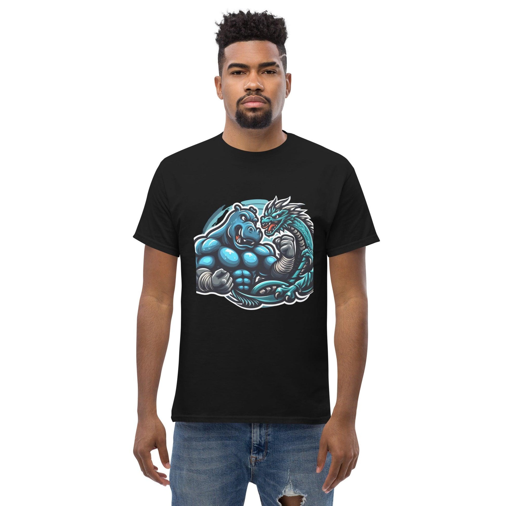 Hippo - Men's premium graphic t-shirt - Hippo