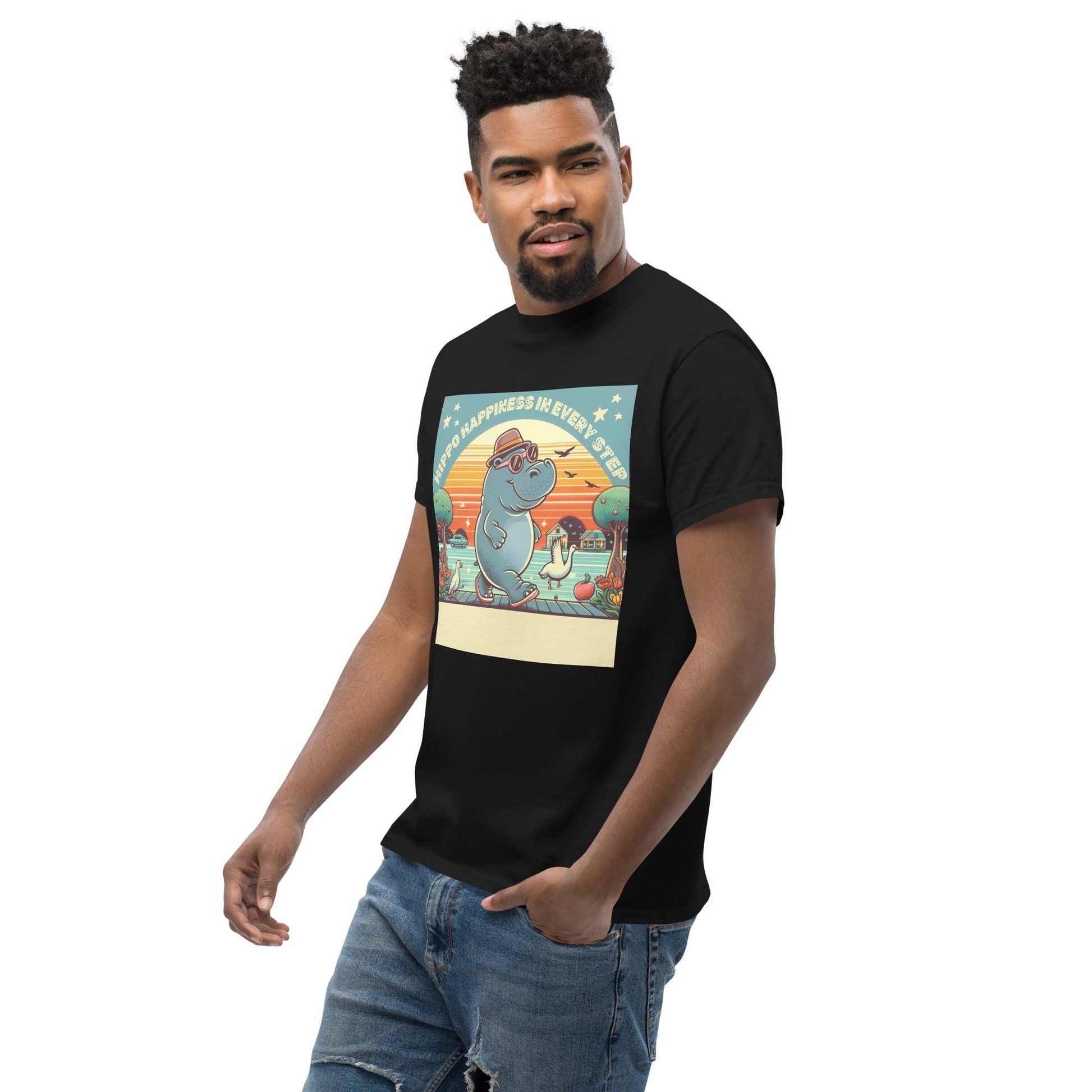 Hippo - Men's premium graphic t-shirt - Hippo