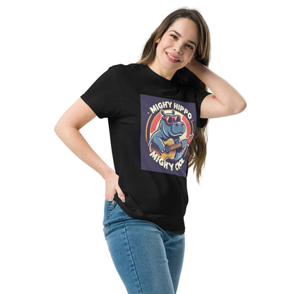 Hippo - Women's Mighty Hippo Mighty Cool premium graphic t-shirt - Hippo