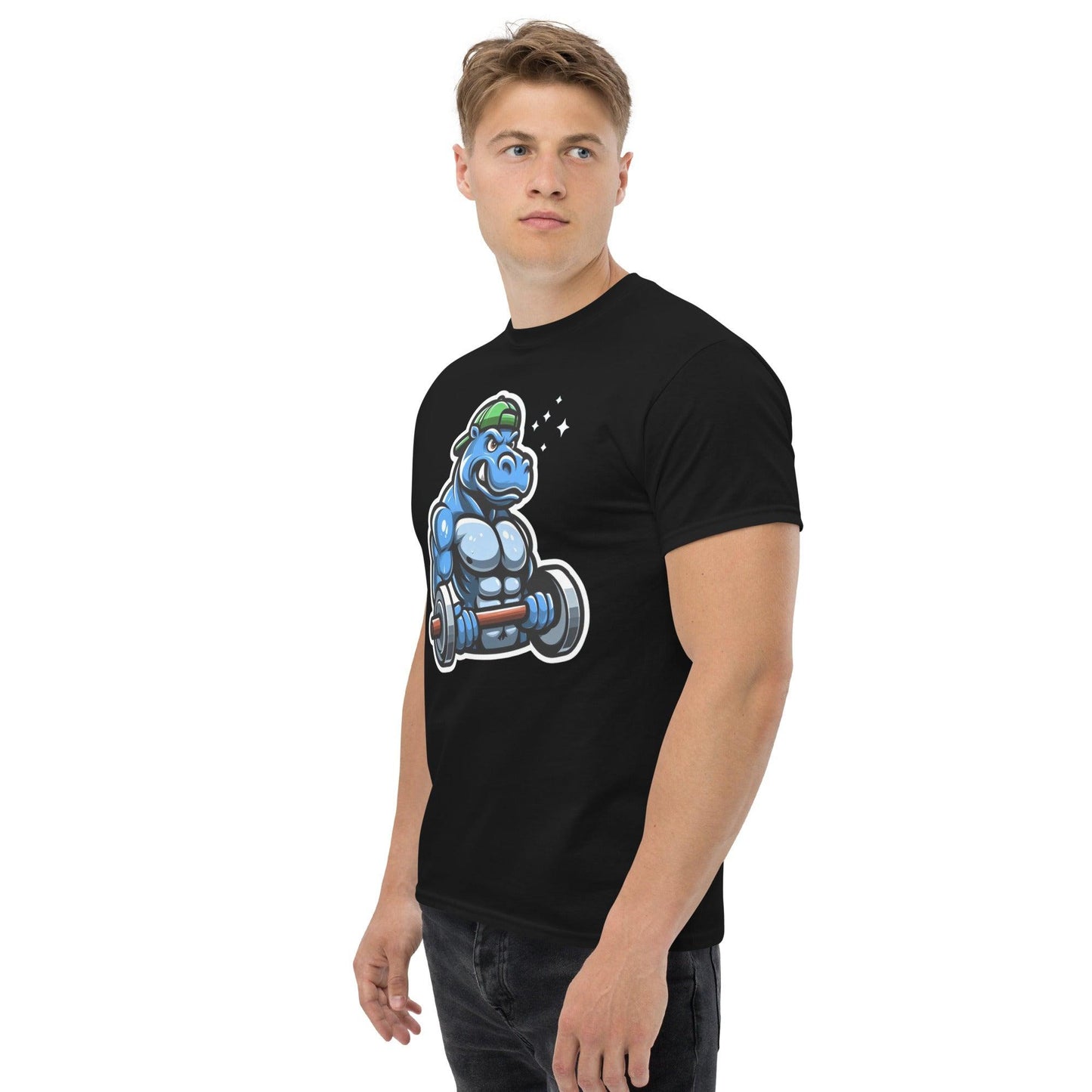 Hippo - Men's gym premium graphic t-shirt - Hippo