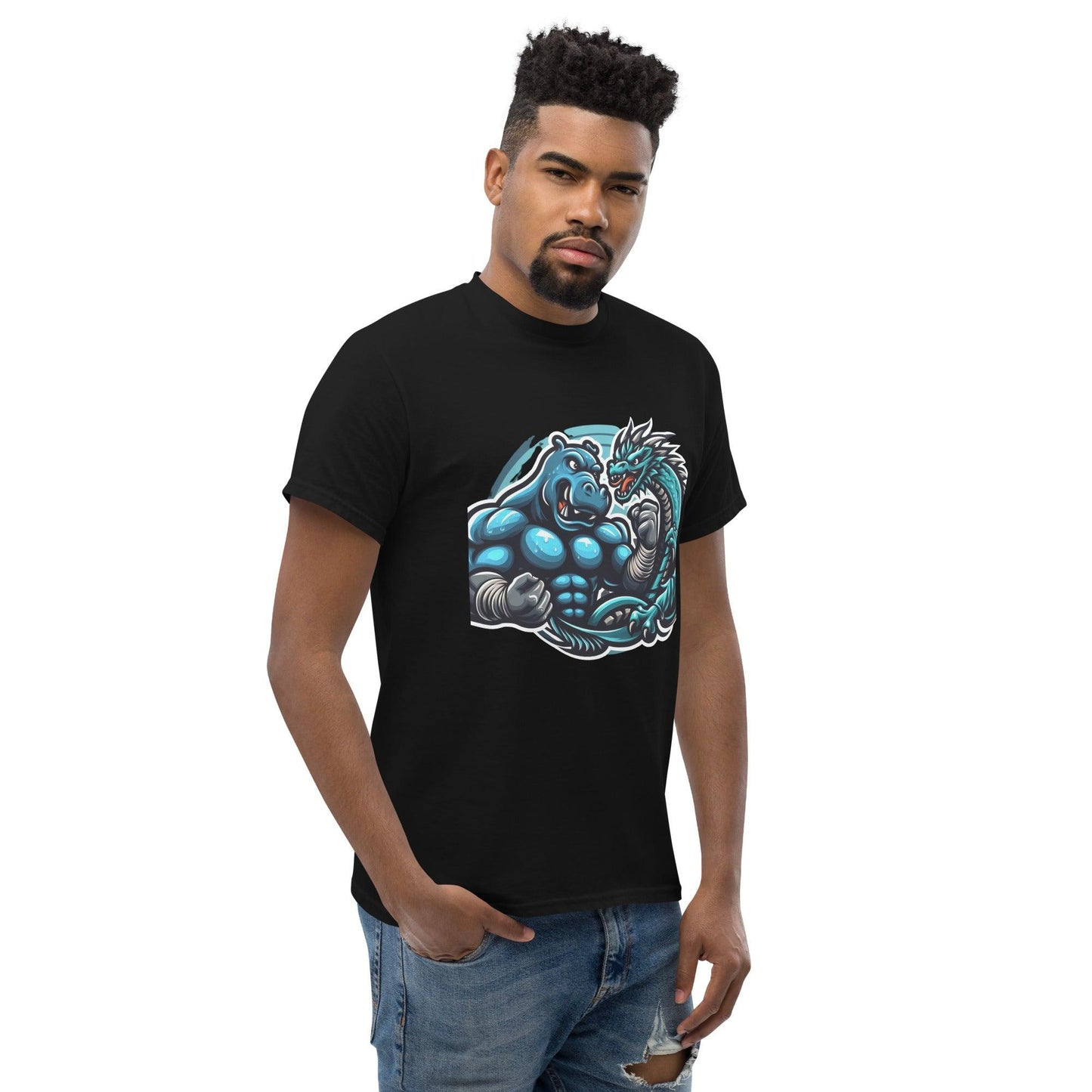 Hippo - Men's premium graphic t-shirt - Hippo