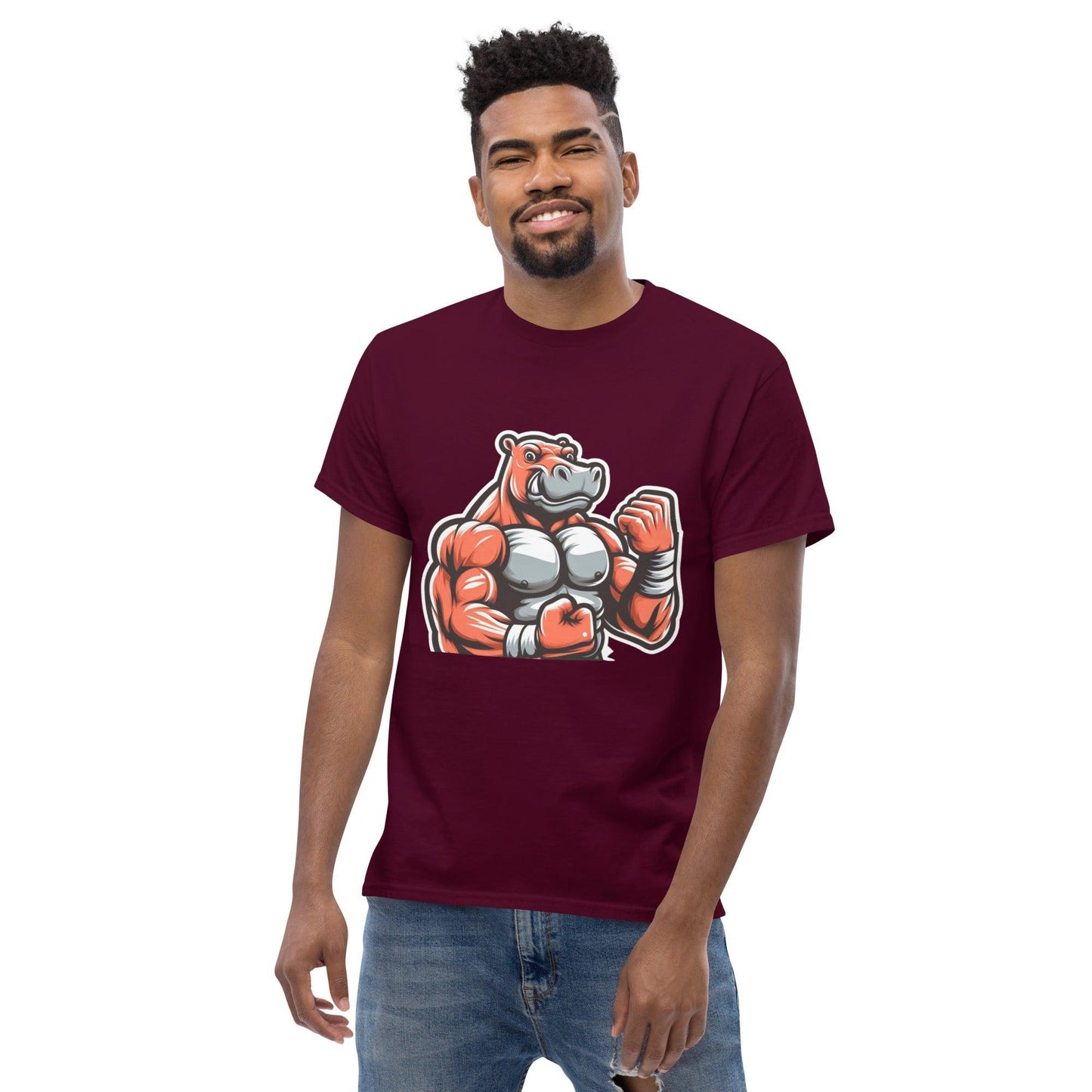 Hippo - Men's premium graphic t-shirt - Hippo