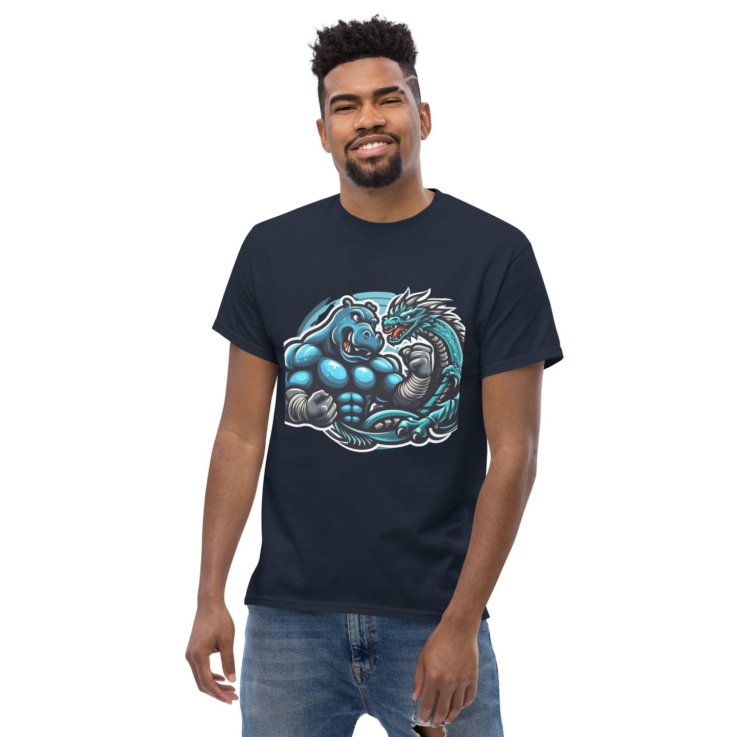 Hippo - Men's premium graphic t-shirt - Hippo