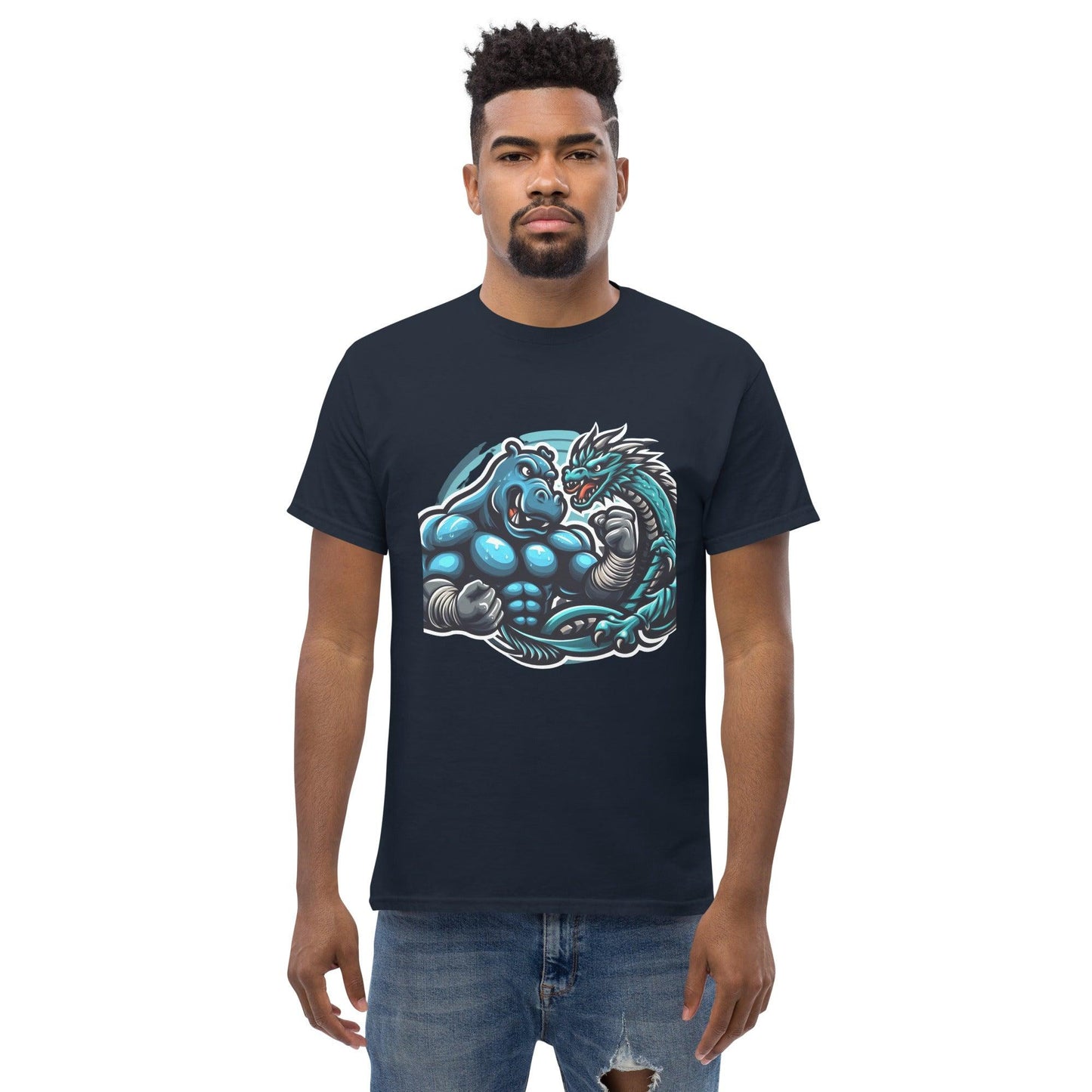 Hippo - Men's premium graphic t-shirt - Hippo