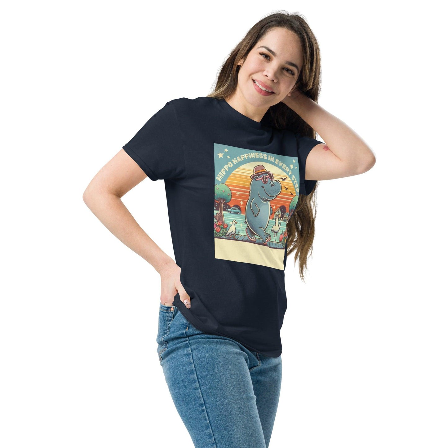 Hippo - Women's premium graphic t-shirt - Hippo