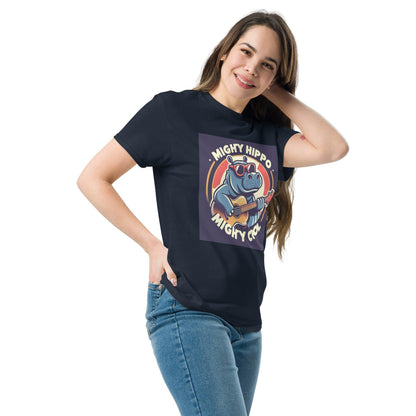 Hippo - Women's Mighty Hippo Mighty Cool premium graphic t-shirt - Hippo