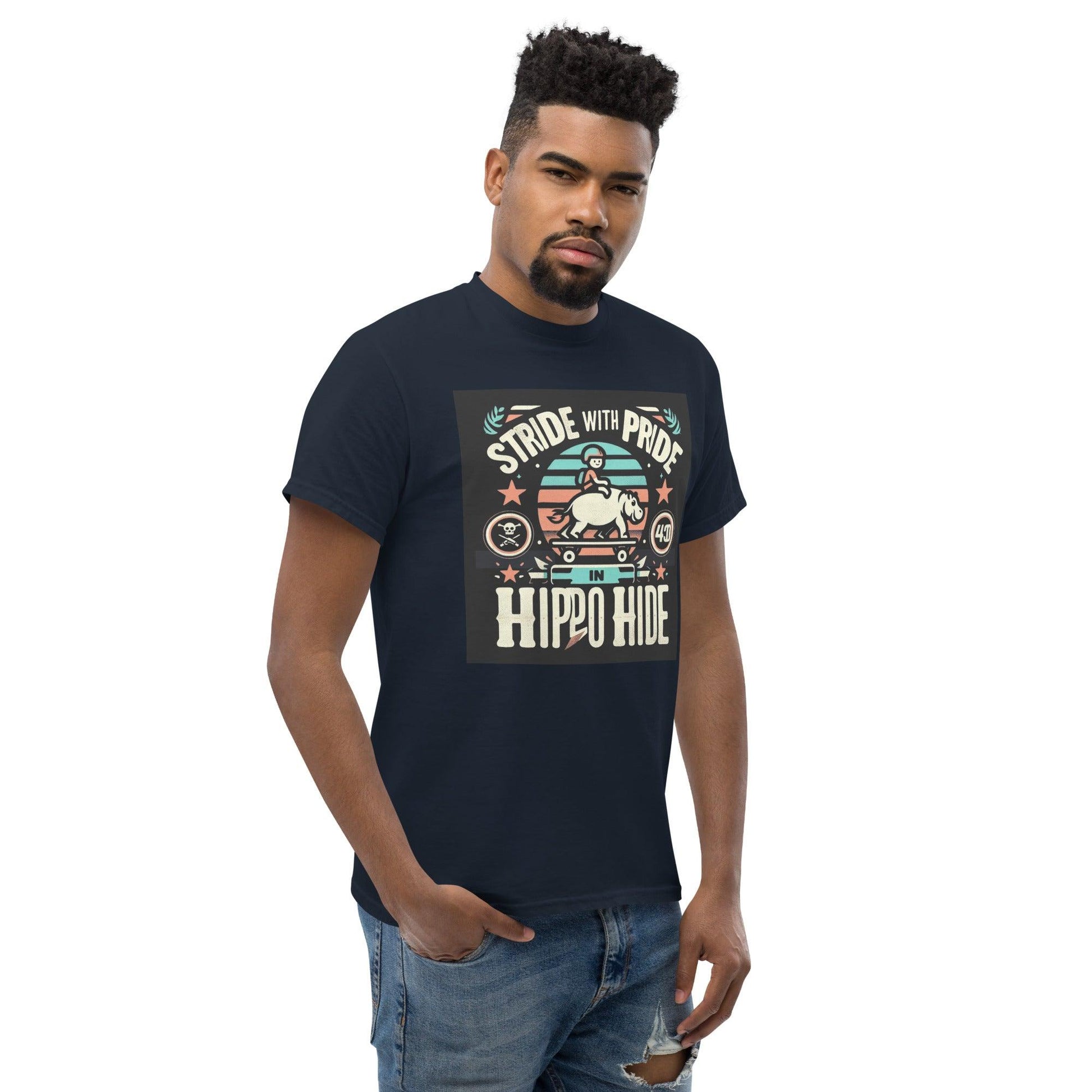 Hippo - Men's graphic premium t-shirt - Hippo