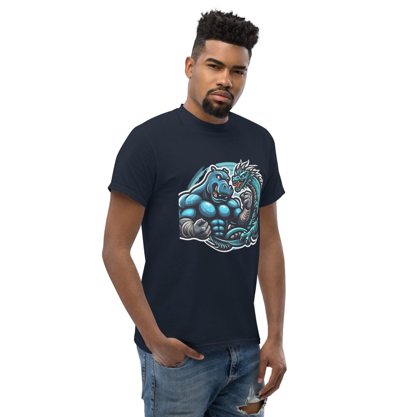 Hippo - Men's premium graphic t-shirt - Hippo