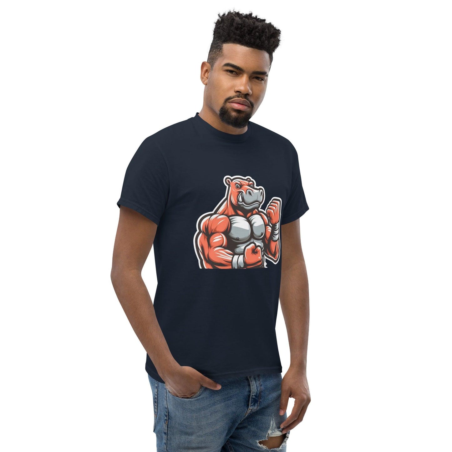 Hippo - Men's premium graphic t-shirt - Hippo