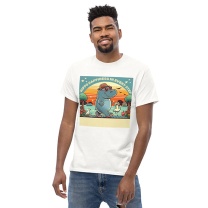 Hippo - Men's premium graphic t-shirt - Hippo