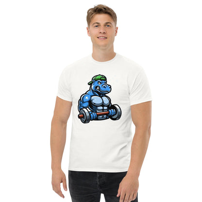 Hippo - Men's gym premium graphic t-shirt - Hippo