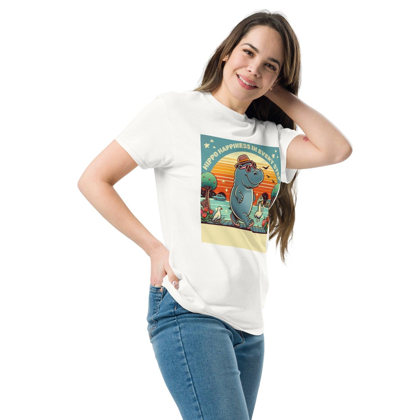 Hippo - Women's premium graphic t-shirt - Hippo