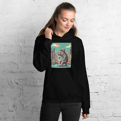 Hippo - Women's Graphic Hoodie - Hippo