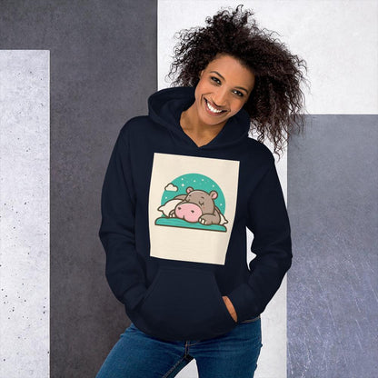 Hippo - Women's Graphic Hoodie - Hippo