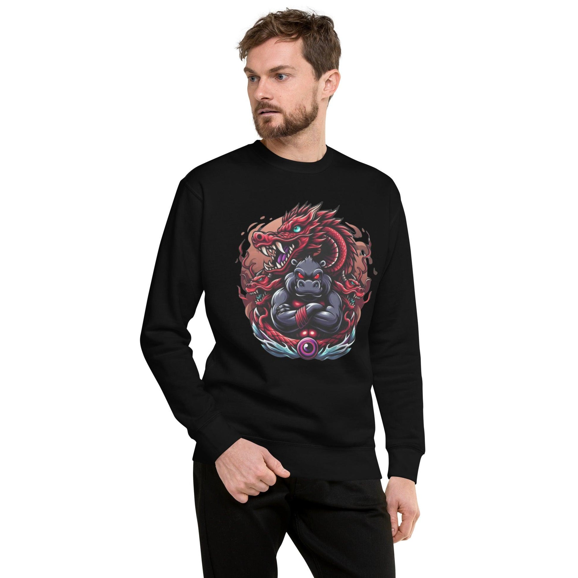 Hippo - Men's Graphic Sweatshirt - Hippo