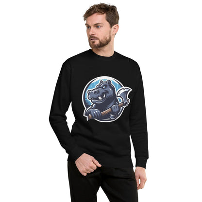 Hippo - Men's Graphic Sweatshirt - Hippo