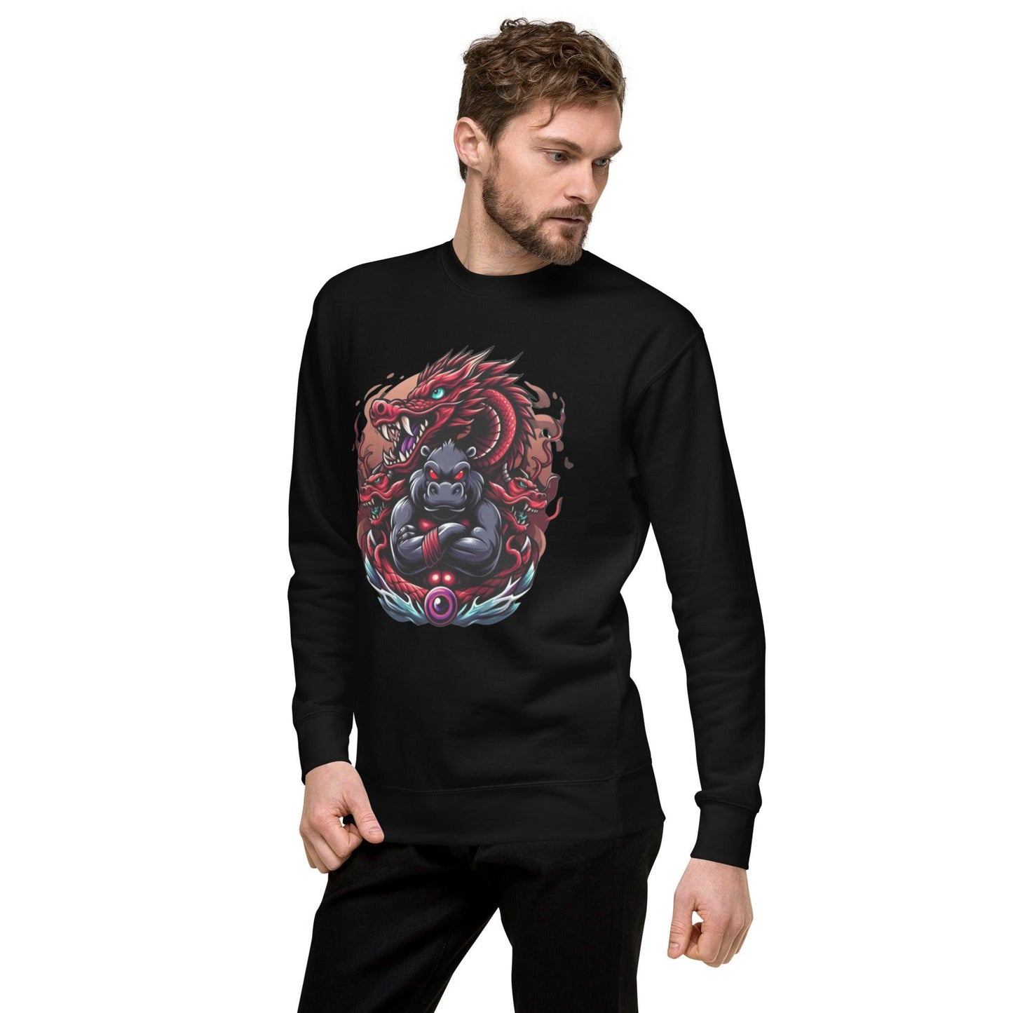 Hippo - Men's Graphic Sweatshirt - Hippo