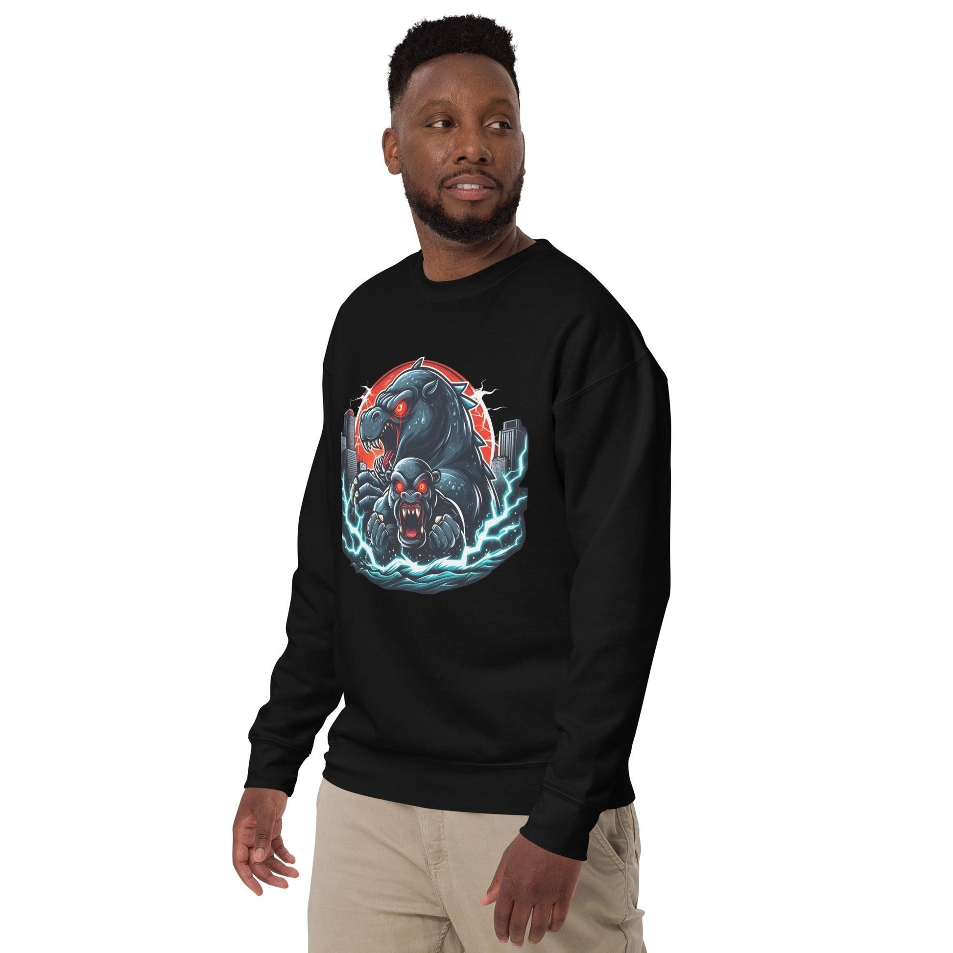 Hippo - Men's Graphic Sweatshirt - Hippo