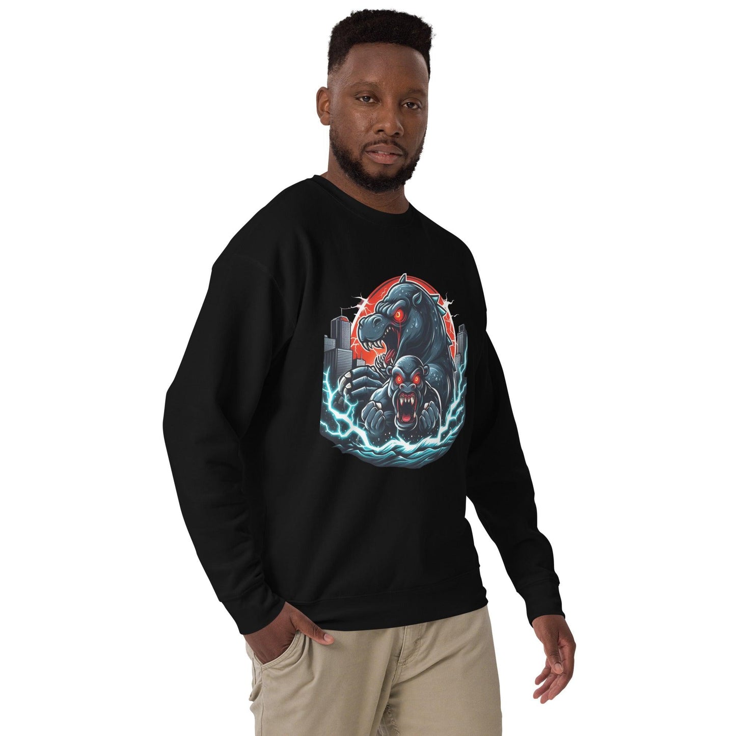 Hippo - Men's Graphic Sweatshirt - Hippo