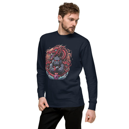 Hippo - Men's Graphic Sweatshirt - Hippo