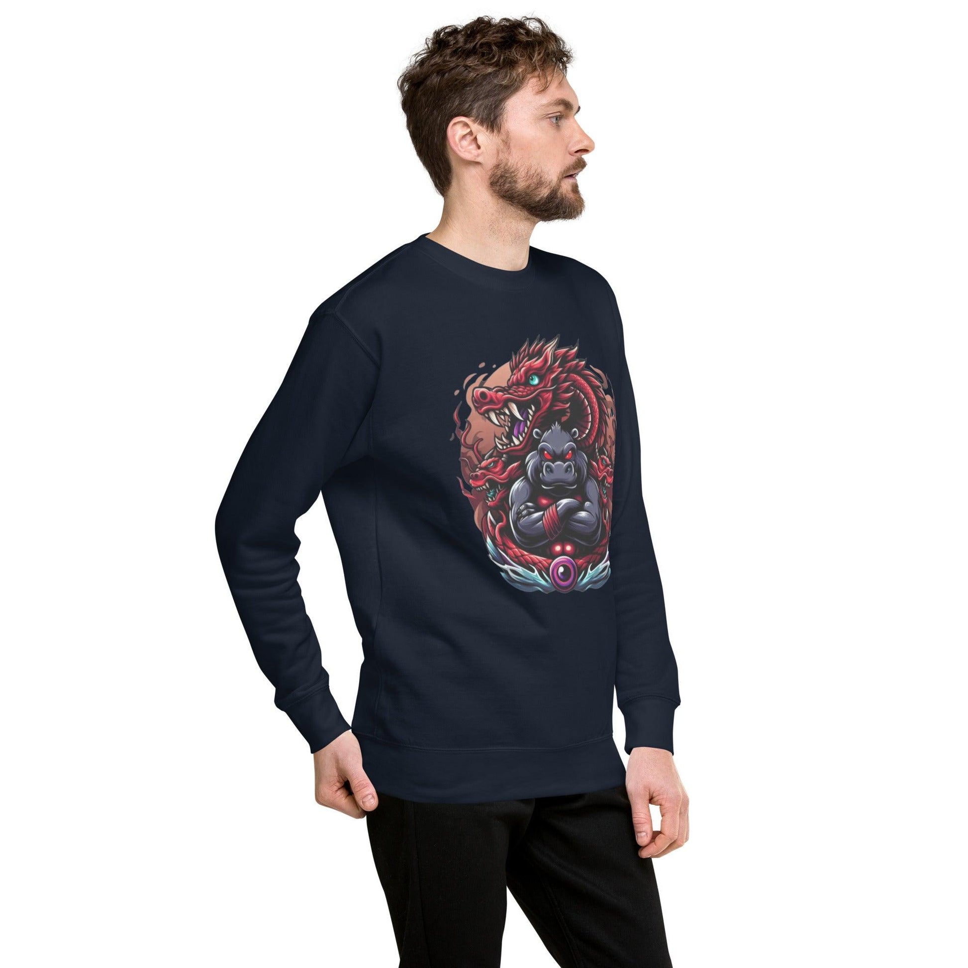 Hippo - Men's Graphic Sweatshirt - Hippo