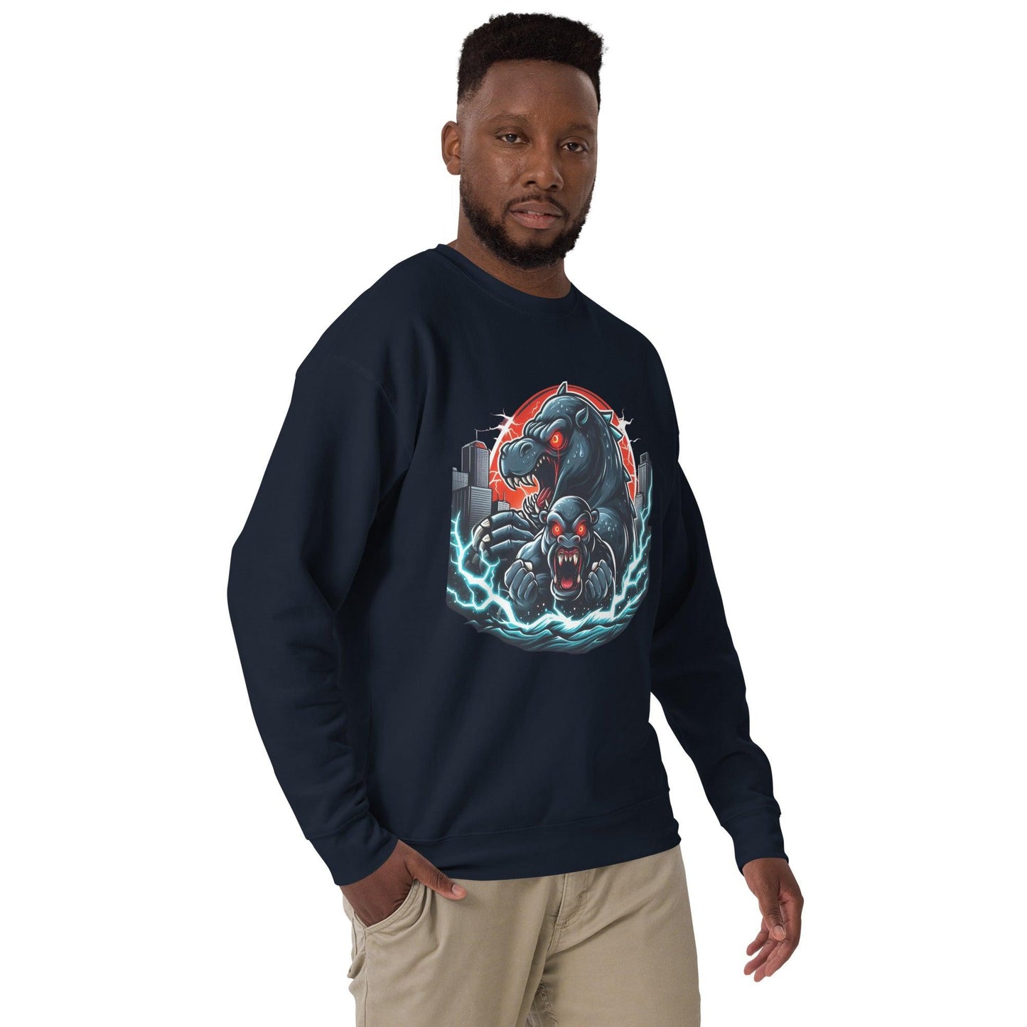 Hippo - Men's Graphic Sweatshirt - Hippo