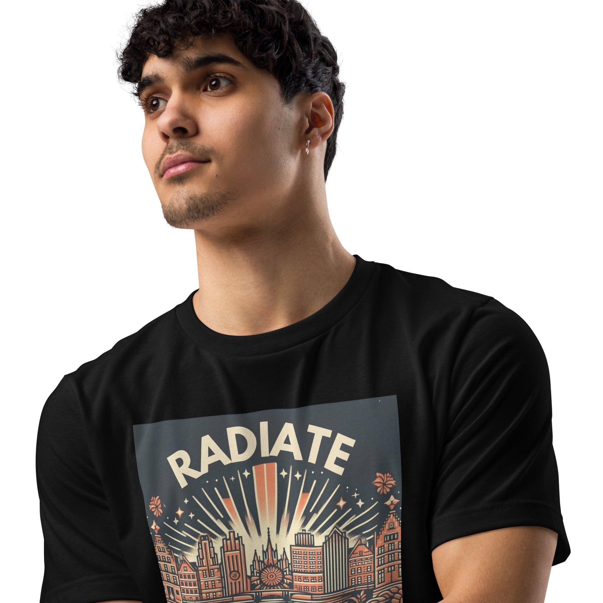 Hippo - Radiate Positivity staple eco t-shirt - Hippo