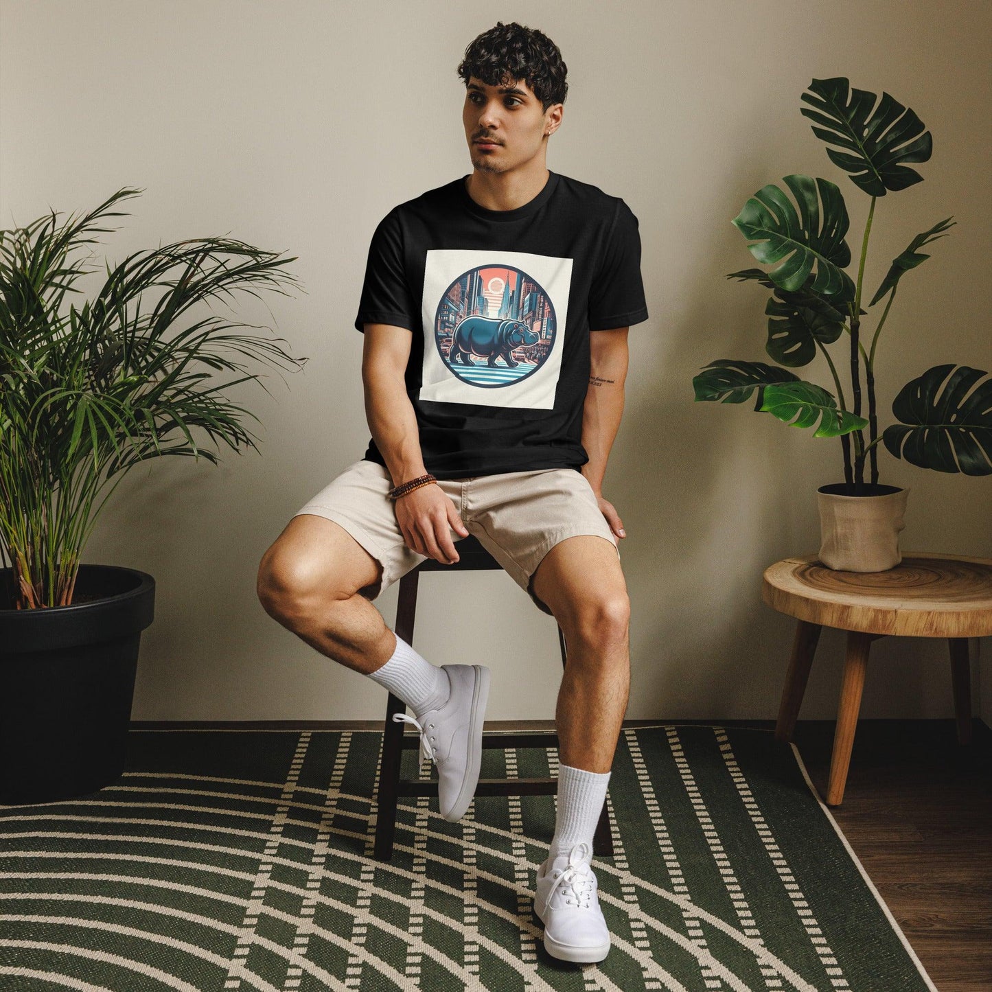 Hippo - Men's New York staple eco t-shirt - Hippo