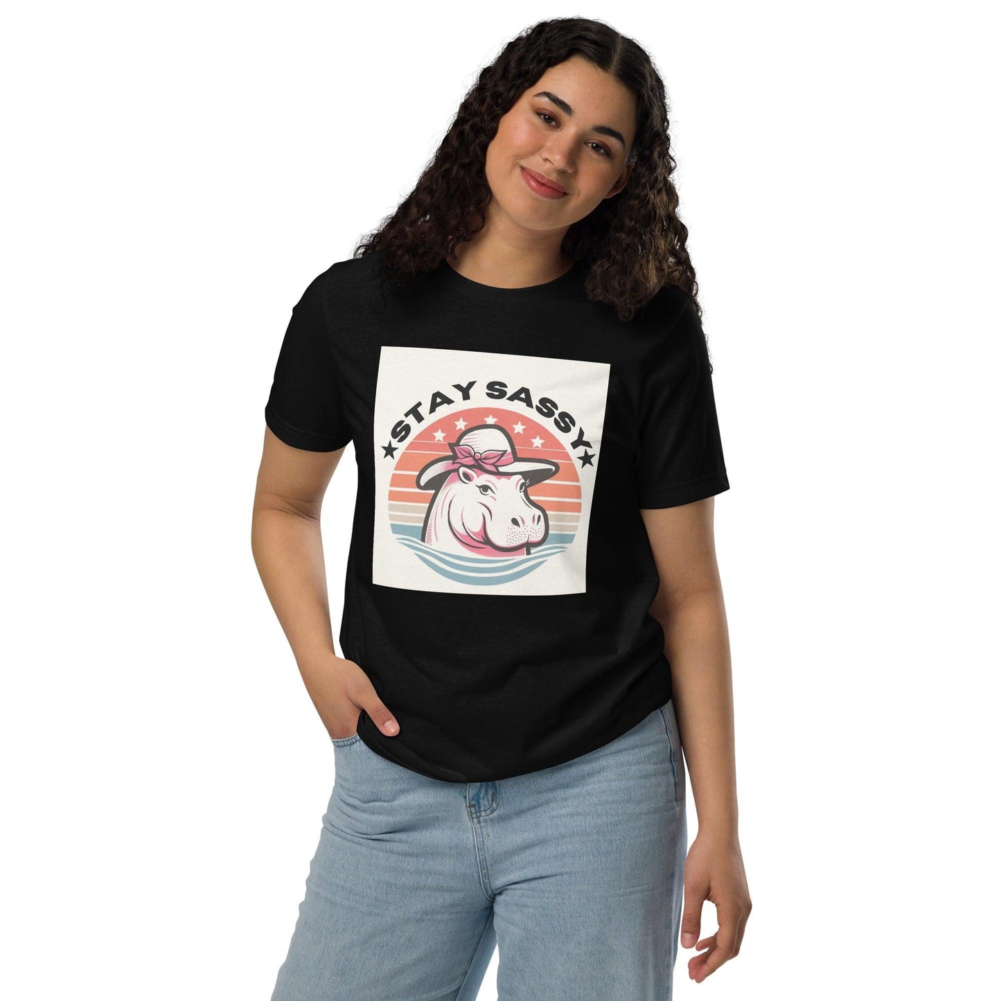 Hippo - Women Stay Sassy staple eco t-shirt - Hippo