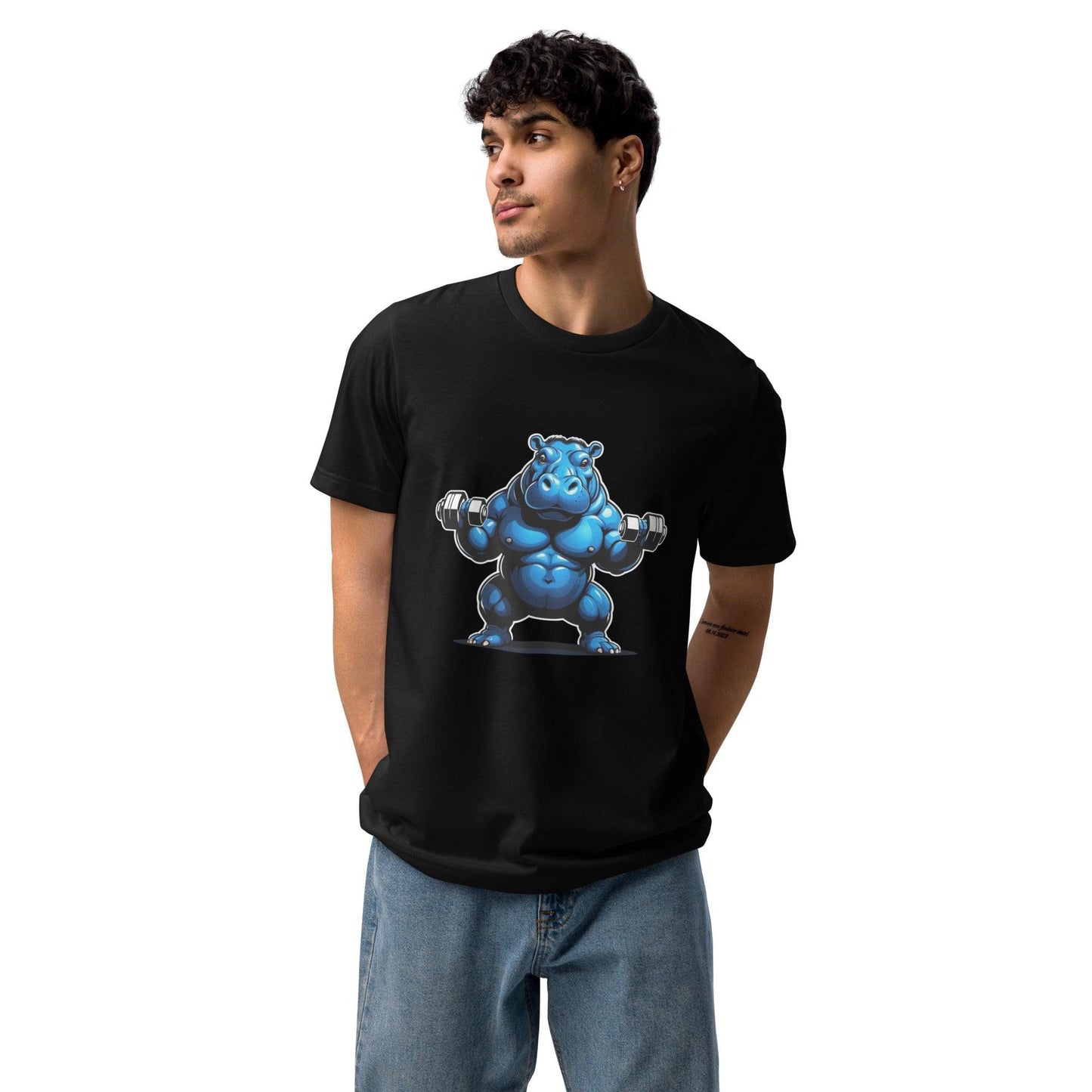 Hippo - Men's premium graphic t-shirt - Hippo