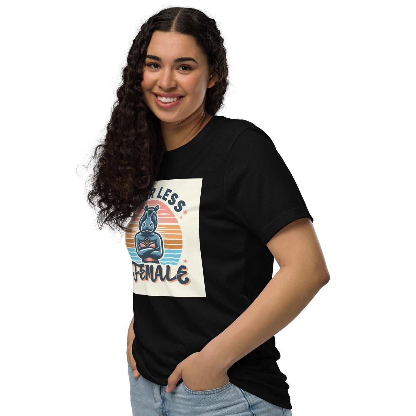 Hippo - Women Fearless Women graphic staple eco t-shirt - Hippo