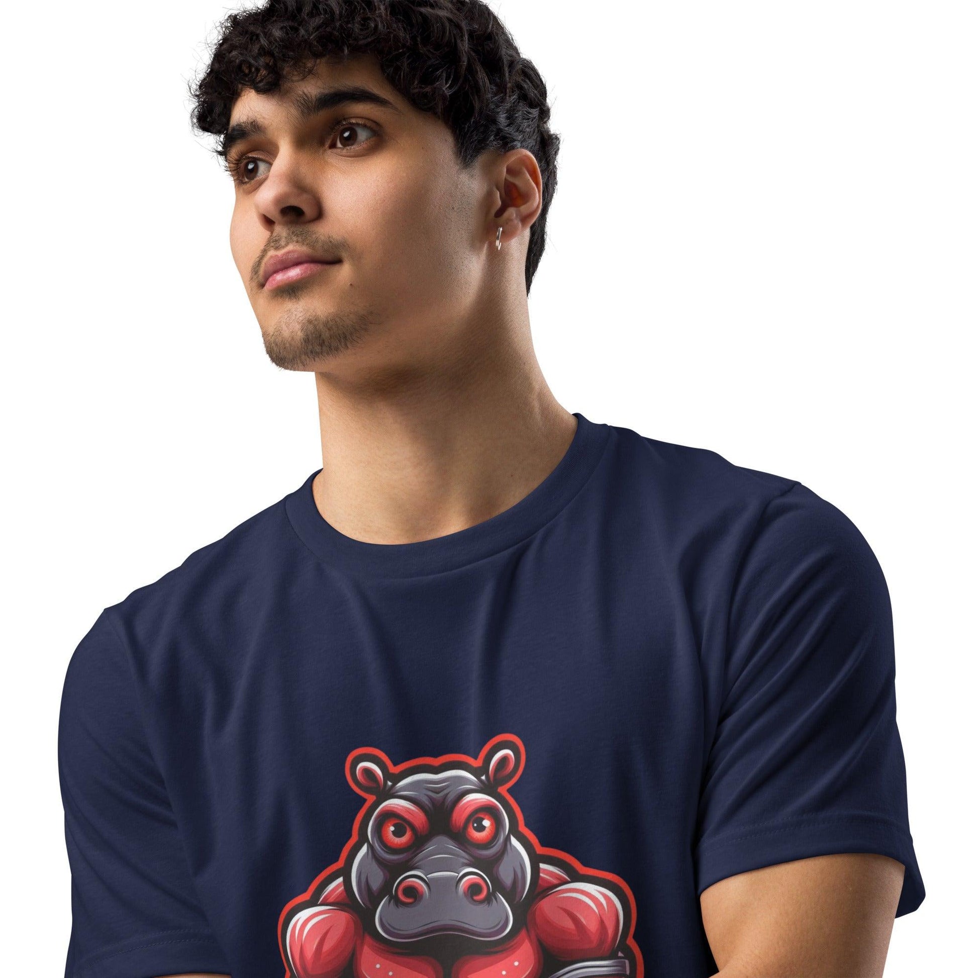 Hippo - Men's premium graphic t-shirt - Hippo