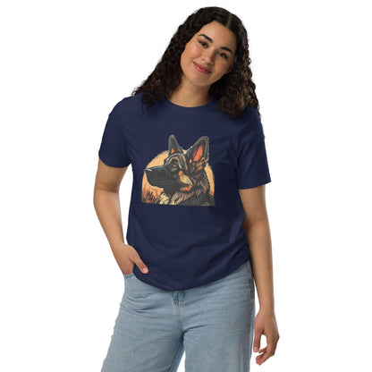 Hippo – Women German Shehpard graphic staple eco t-shirt - Hippo