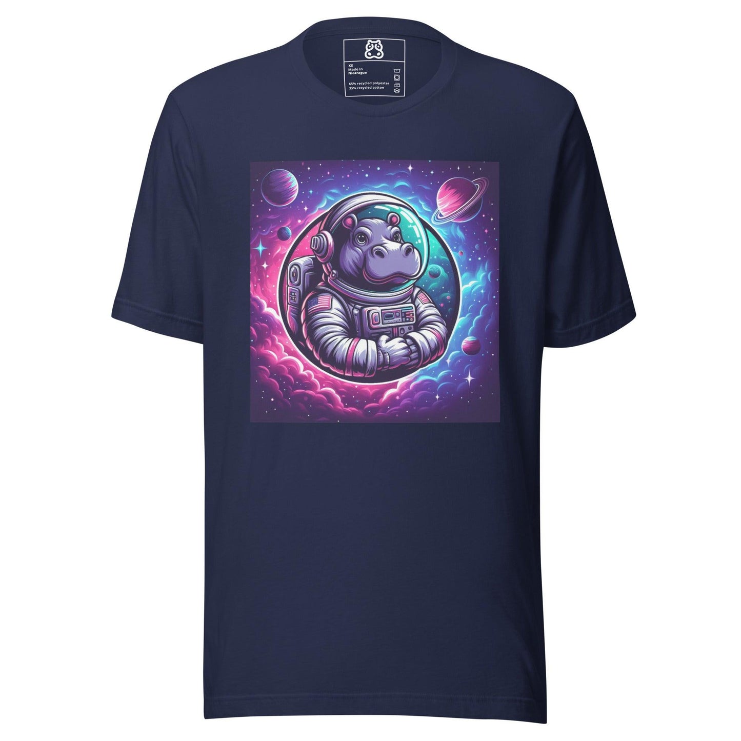 Hippo - Women's Astraunaut Hippo staple eco t-shirt - Hippo