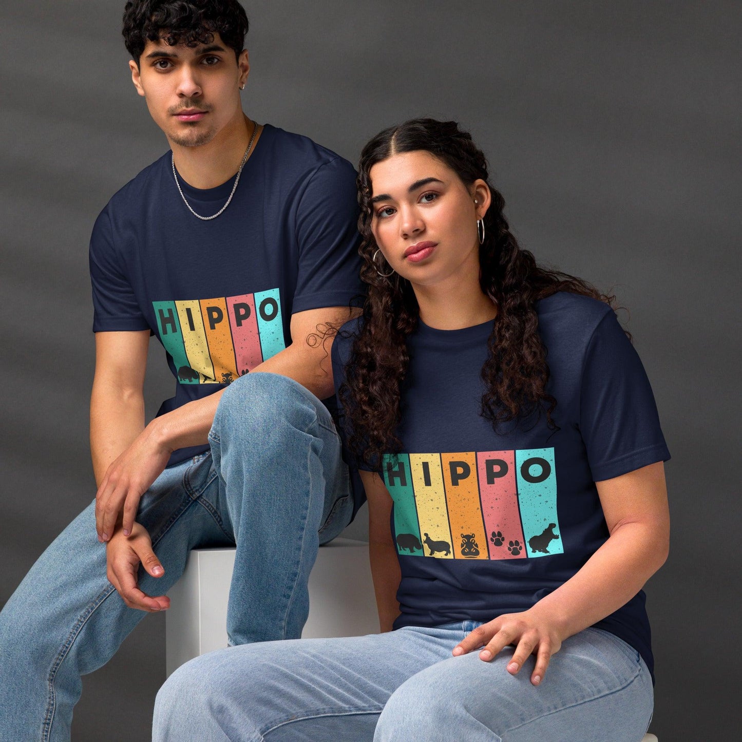 Hippo - Unisex premium graphic t-shirt - Hippo