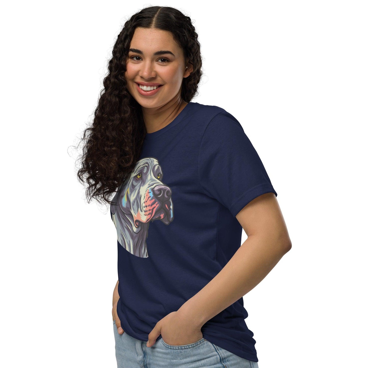 Hippo - Women's dog graphic staple eco t-shirt - Hippo