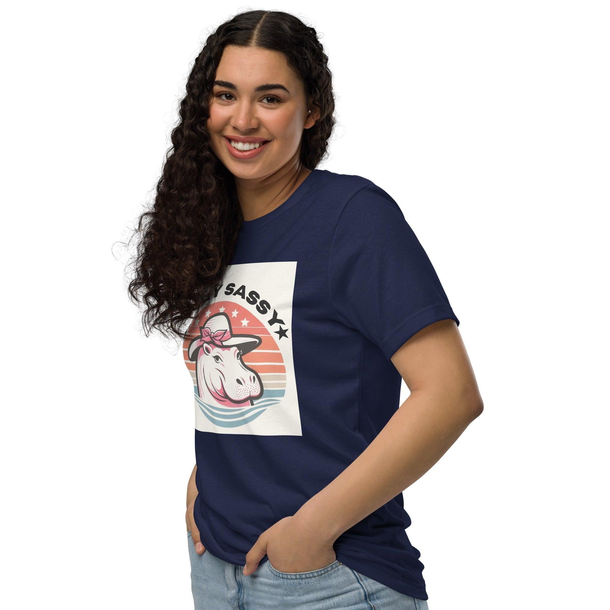 Hippo - Women Stay Sassy staple eco t-shirt - Hippo