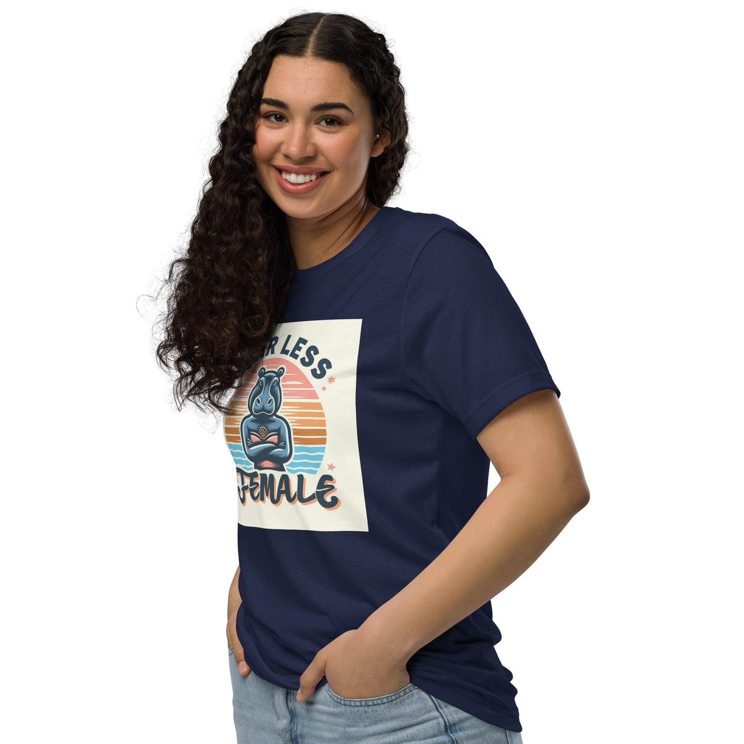 Hippo - Women Fearless Women graphic staple eco t-shirt - Hippo