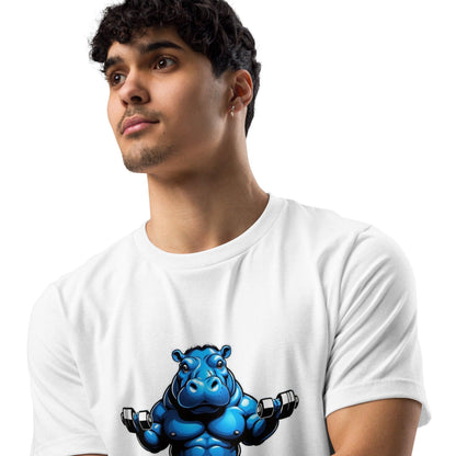 Hippo - Men's premium graphic t-shirt - Hippo