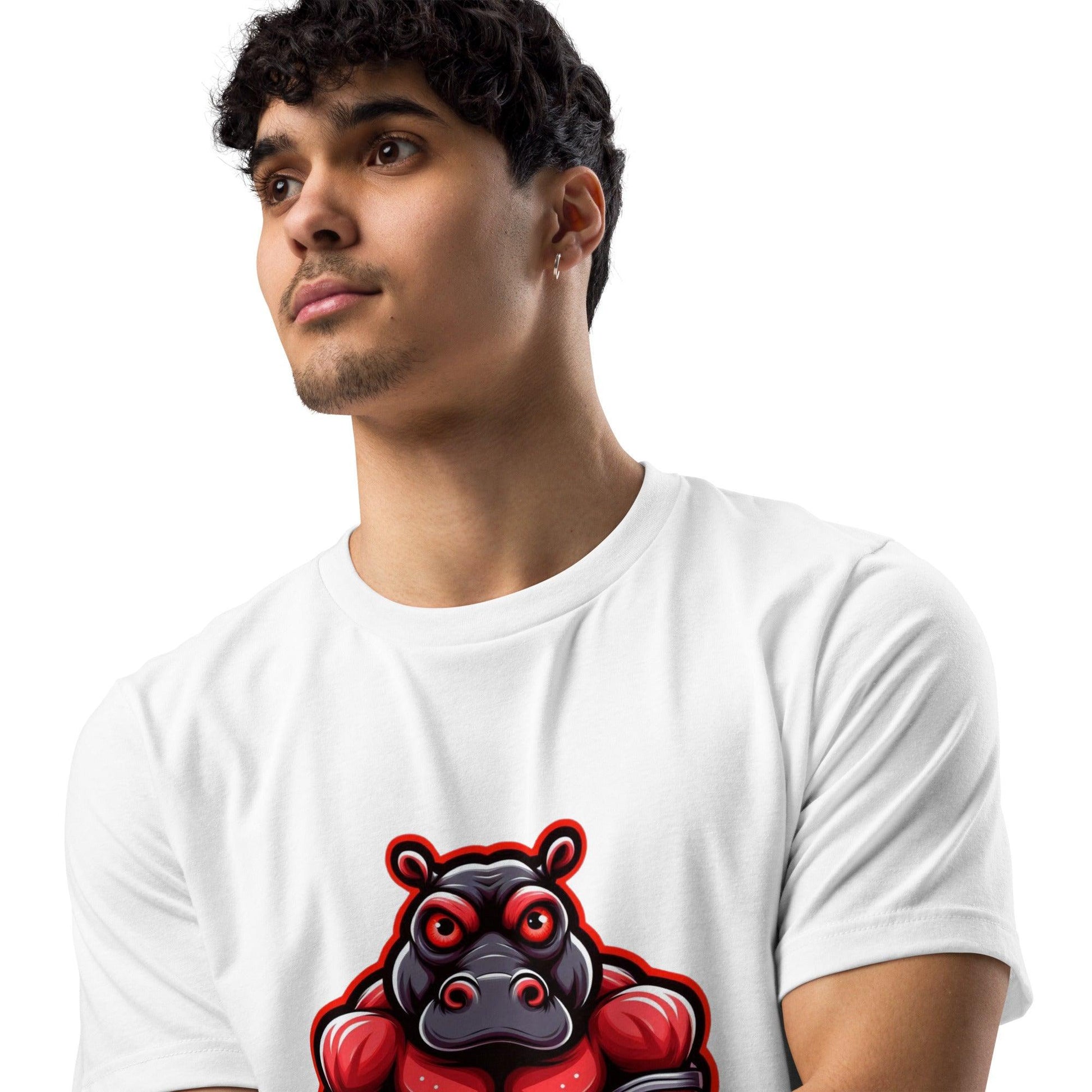 Hippo - Men's premium graphic t-shirt - Hippo